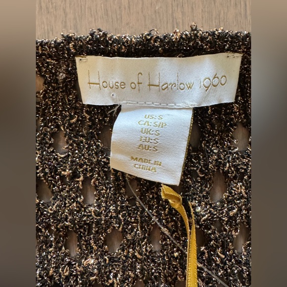 NWT House of Harlow 1960 Beaded Mesh Dress - Picture 8 of 11